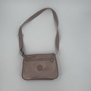 Kipling Abanu Crossbody Bag Shoulder Purse in  Metallic Rose Pink KI1051